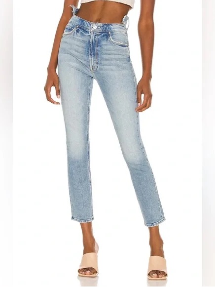 Mother The Dazzler Shift Crew Jean In Misbeliever Blue Size 26